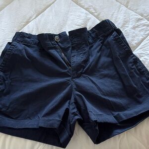 Old Navy Navy Cotton Bermuda Shorts
